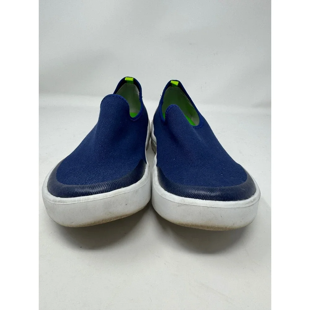 Oofos OOmg Low Shoe Navy Blue Slip On Recovery Sneaker Women Sz 7.5 Orthotic